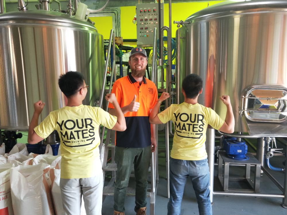 Équipement de brasserie, fermenteur de bière, cuve de fermentation de bière, système de microbrasserie, pistolet à houblon, brasserie en Australie