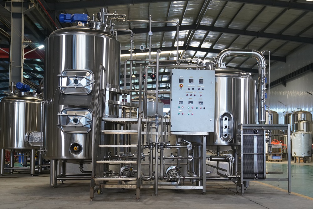 combined 3 vessel brewhouse tiantai
