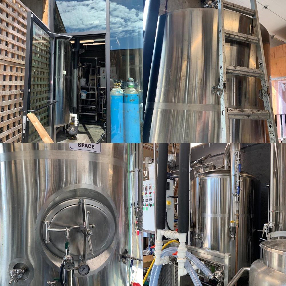 醸造設備、ビール発酵槽、ビール発酵タンク、地ビール醸造システム、カナダの醸造所、2容器醸造所、天台ビール醸造、