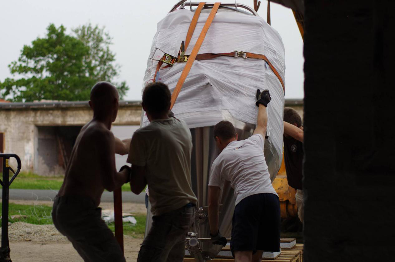 unload fermenter