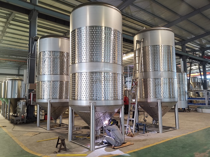 Tiantai fermenters dimple jacket