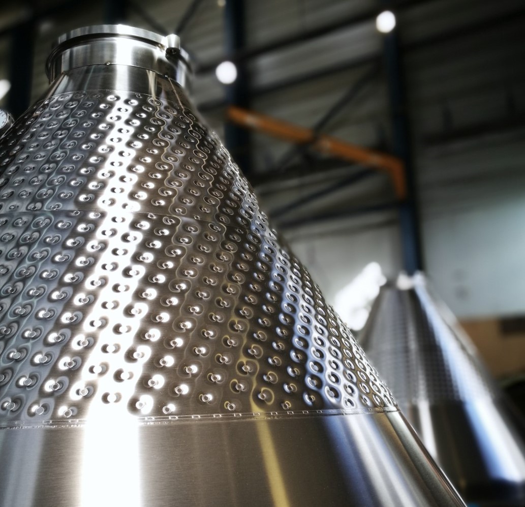 dimples jacket of beer fermenters