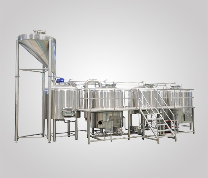1200L stainless steel four-vessel direct fire heating brewery equipment